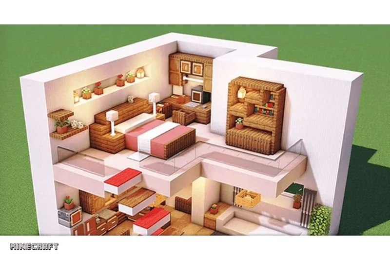 Hopper Minecraft - Bảng kết nối Hopper với lò nung